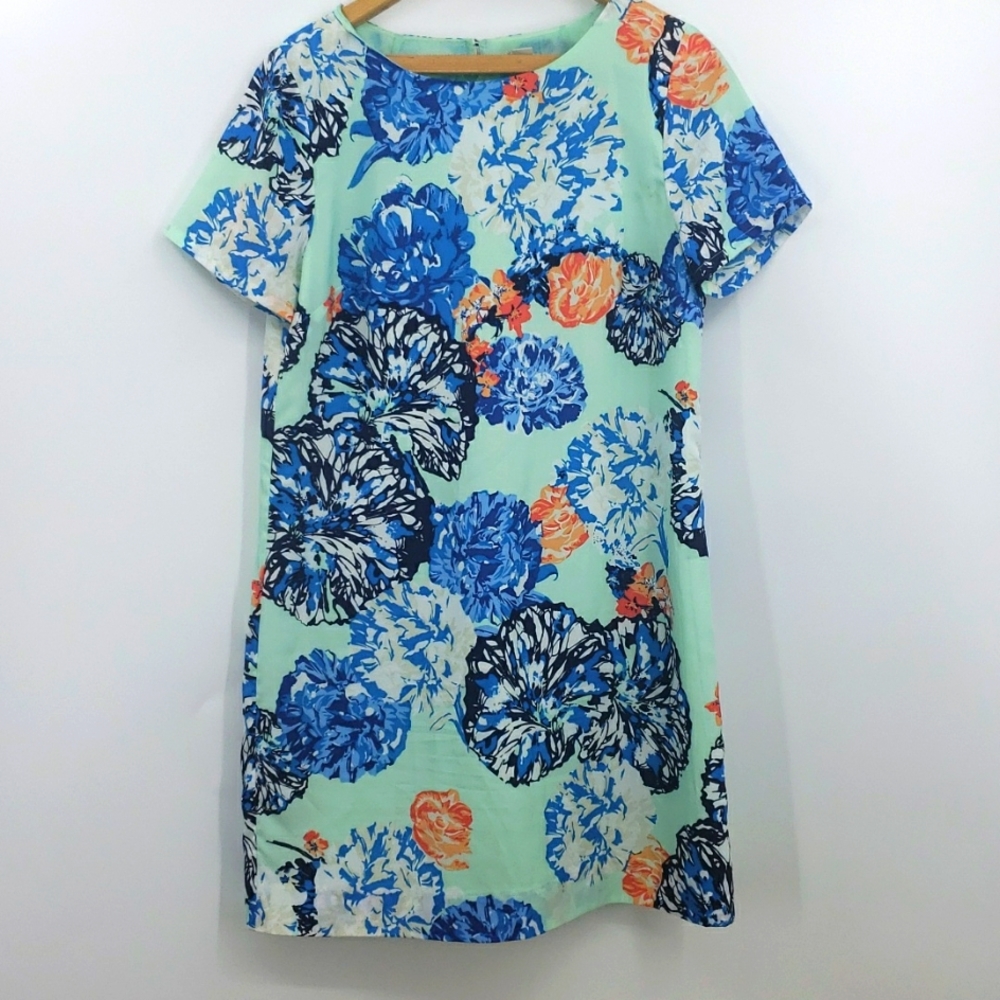 J.crew mint floral dress